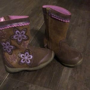 5m suprize by stride rite brown boots toddler
